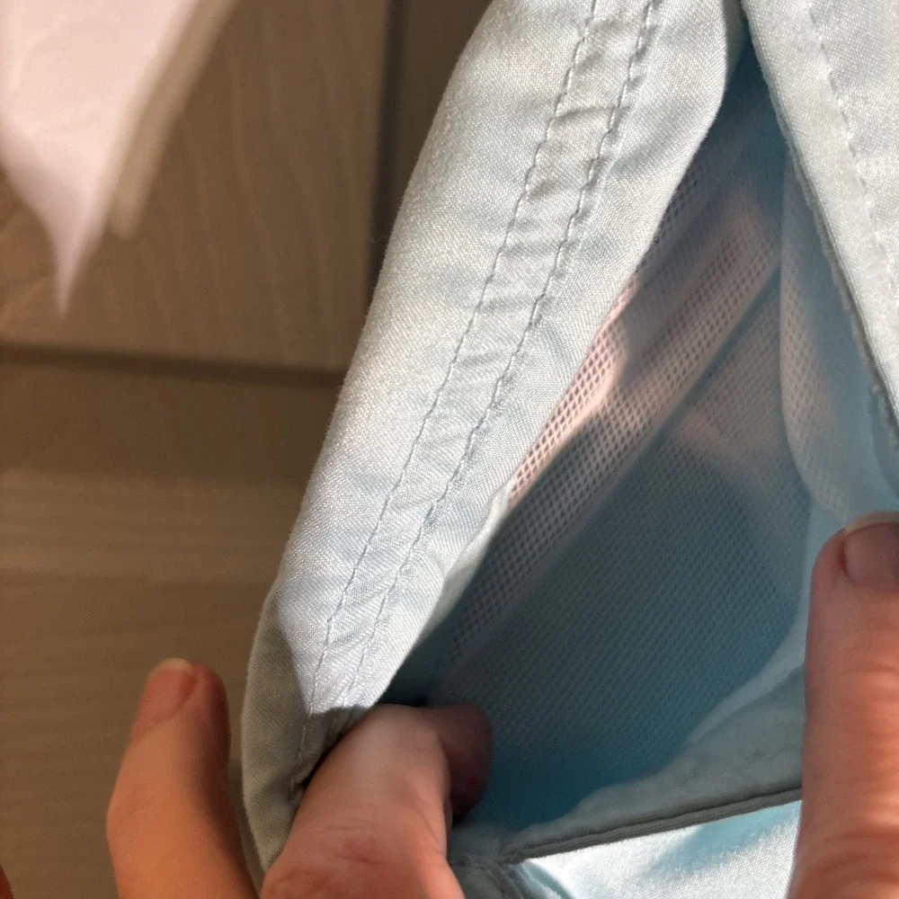 The Endless Summer Mens‎ SmallShorts Swim Light Blue Lined